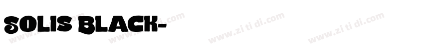 Solis Black字体转换